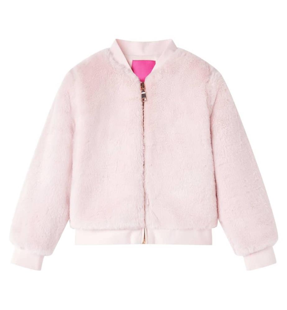 Kinderjacke Kunstpelz Zartrosa 128
