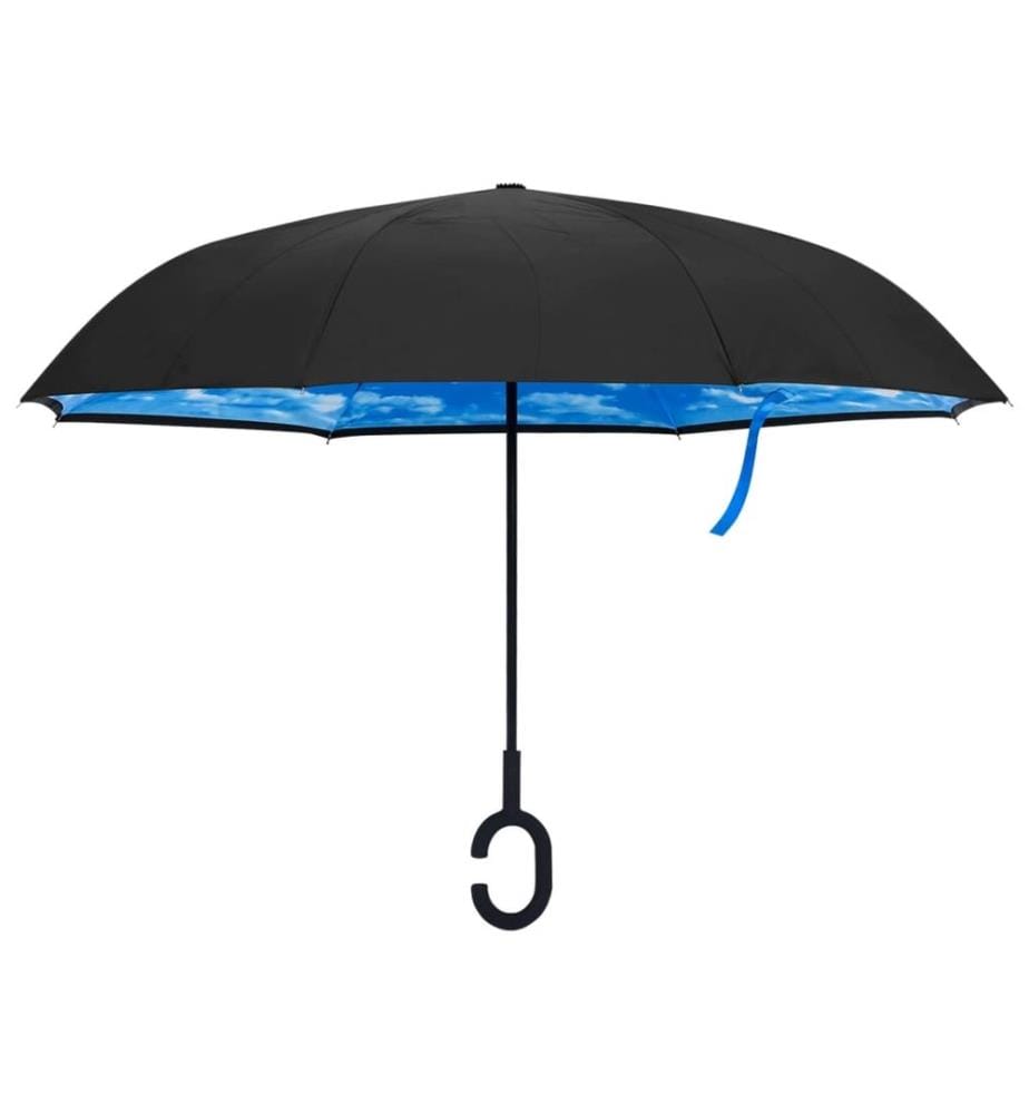 Regenschirm C-Griff Schwarz 108 cm