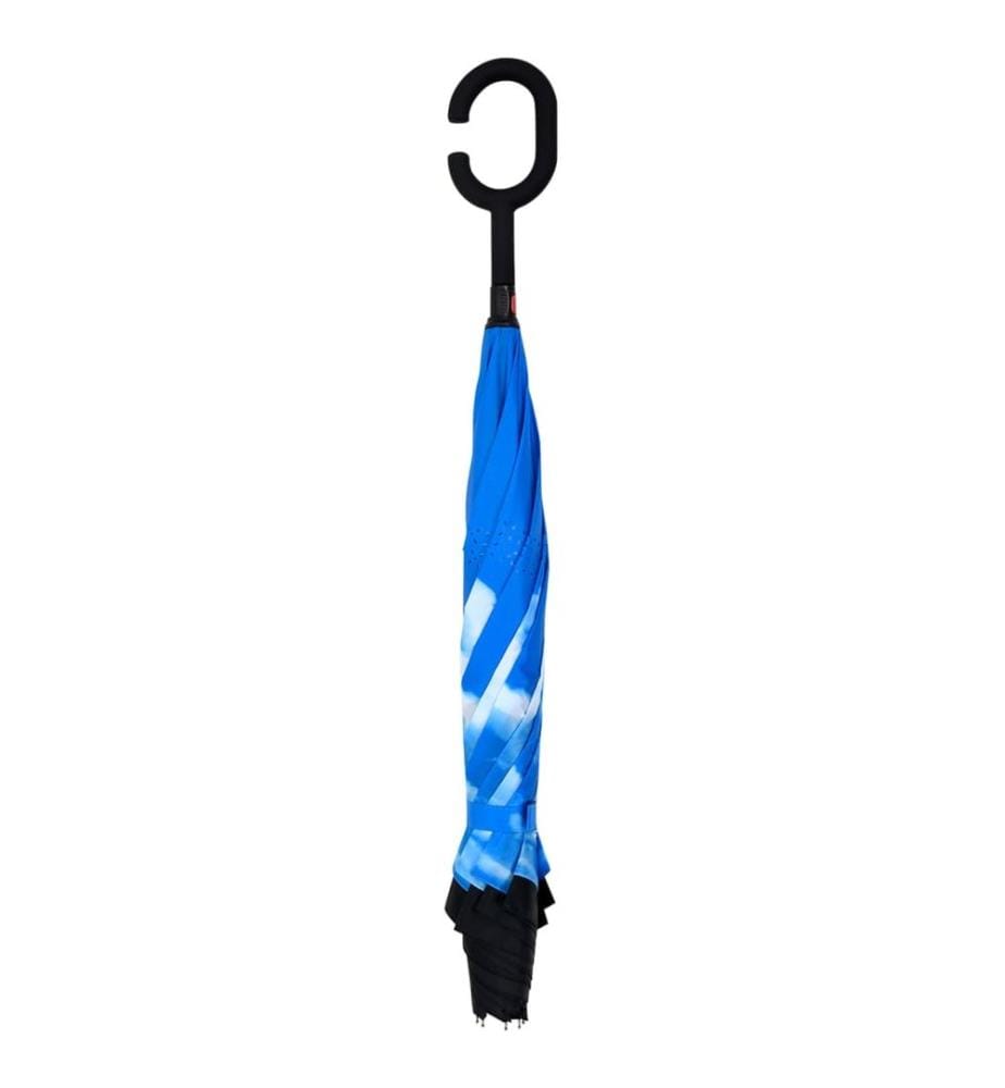 Regenschirm C-Griff Schwarz 108 cm