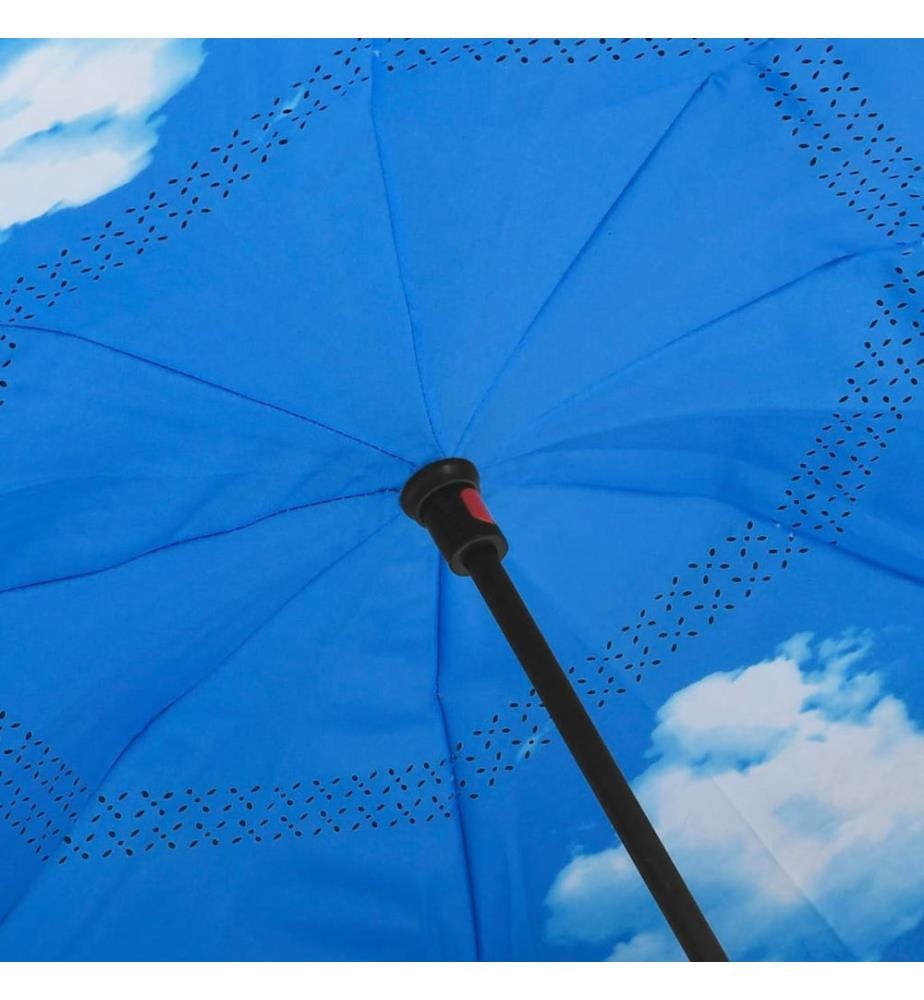 Regenschirm C-Griff Schwarz 108 cm