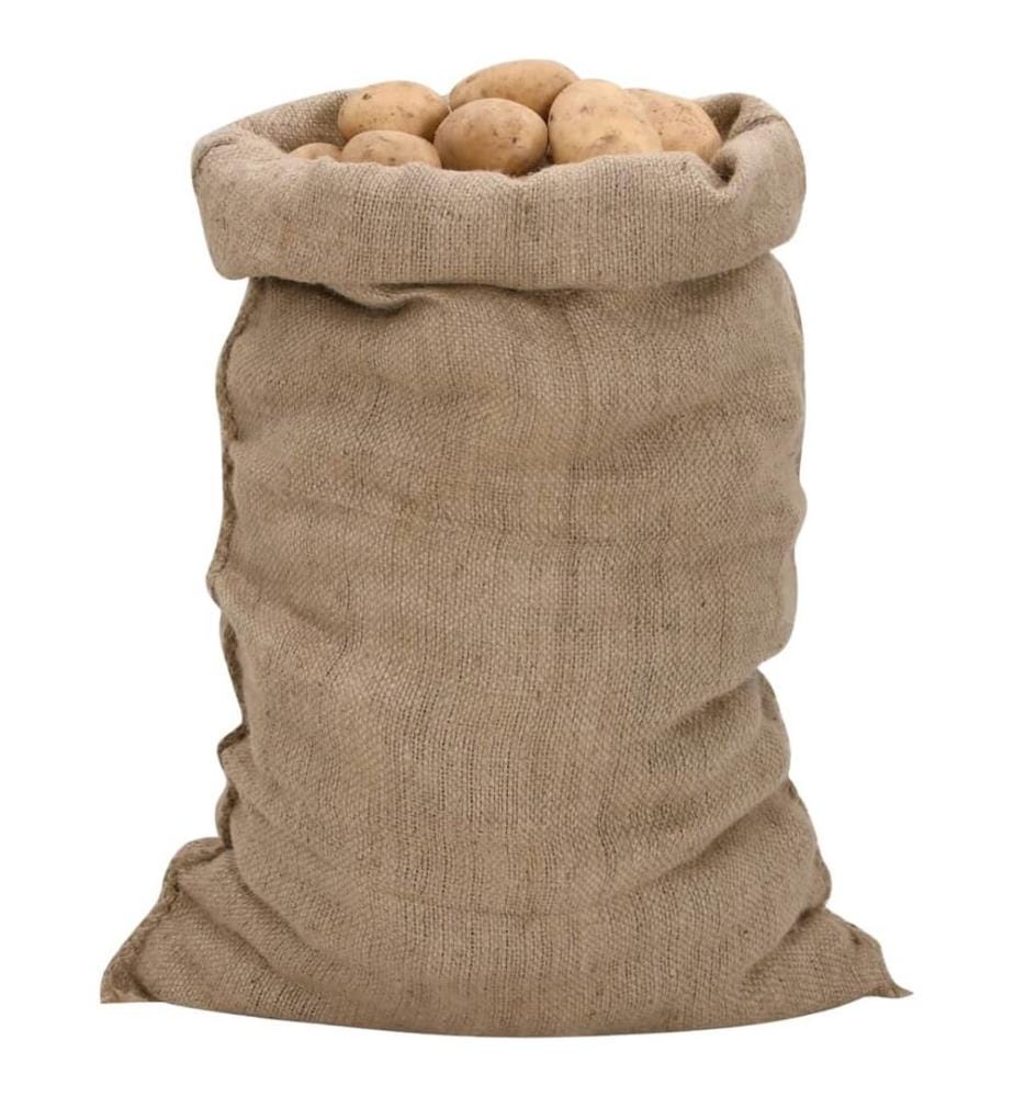 Jutesäcke 5 Stk. 60x105 cm 100% Jute 340 g/m²