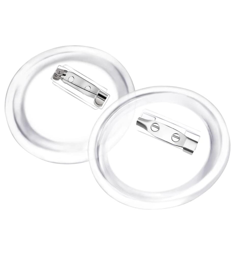 Button-Set mit Anstecknadel 100 Stk. Acryl 44 mm
