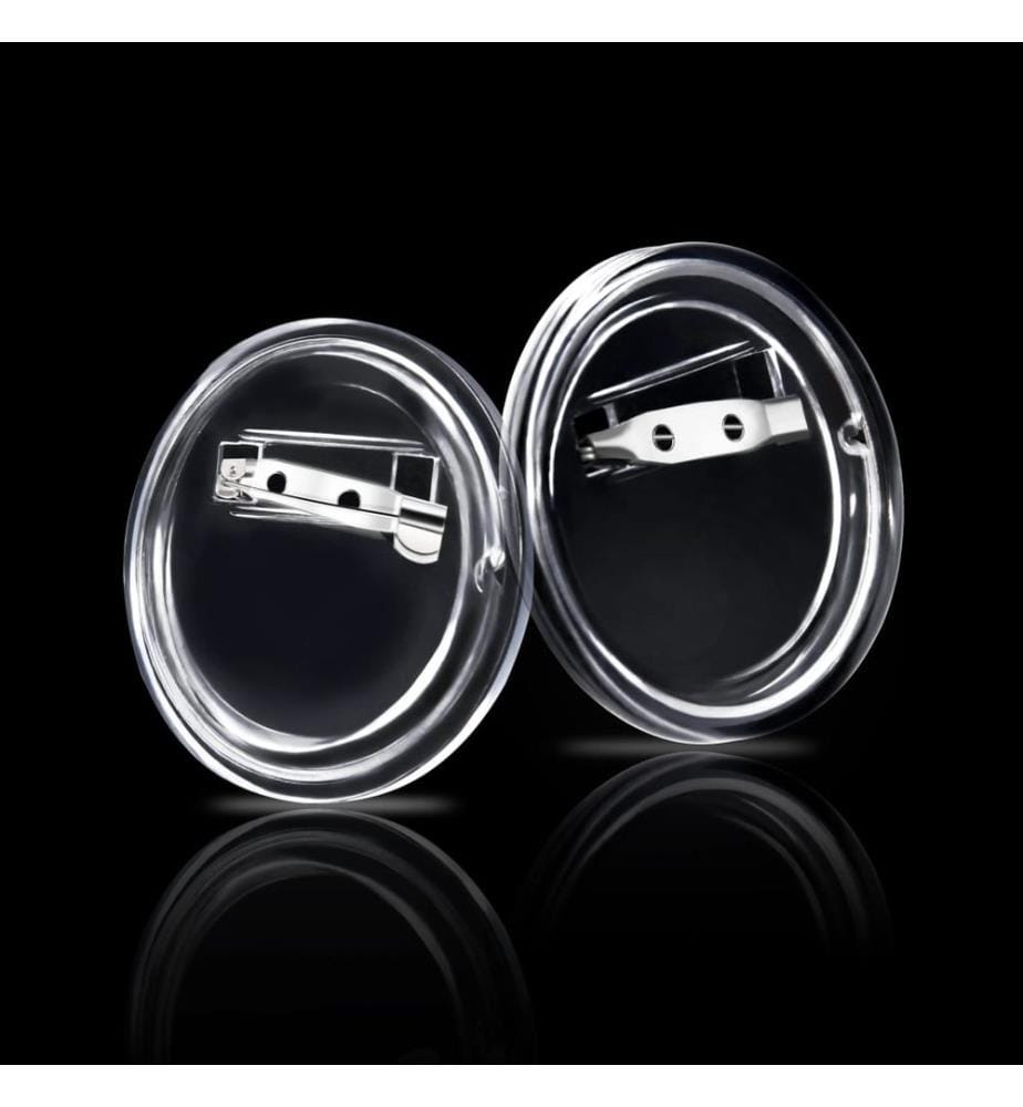 Button-Set mit Anstecknadel 100 Stk. Acryl 44 mm