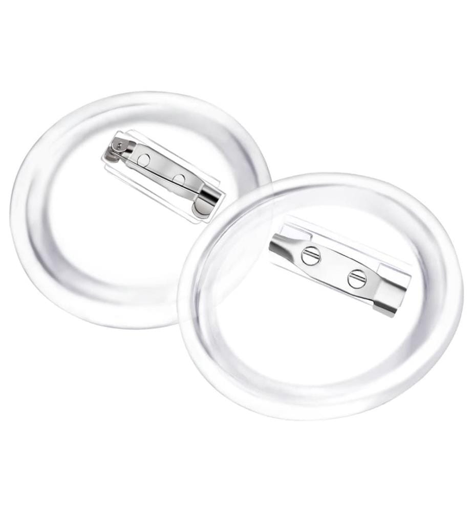 Button-Set mit Anstecknadel 100 Stk. Acryl 37 mm