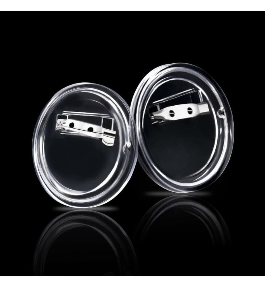 Button-Set mit Anstecknadel 100 Stk. Acryl 37 mm