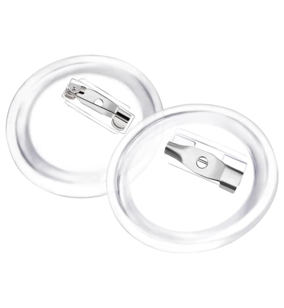 Button-Set mit Anstecknadel 100 Stk. Acryl 25 mm