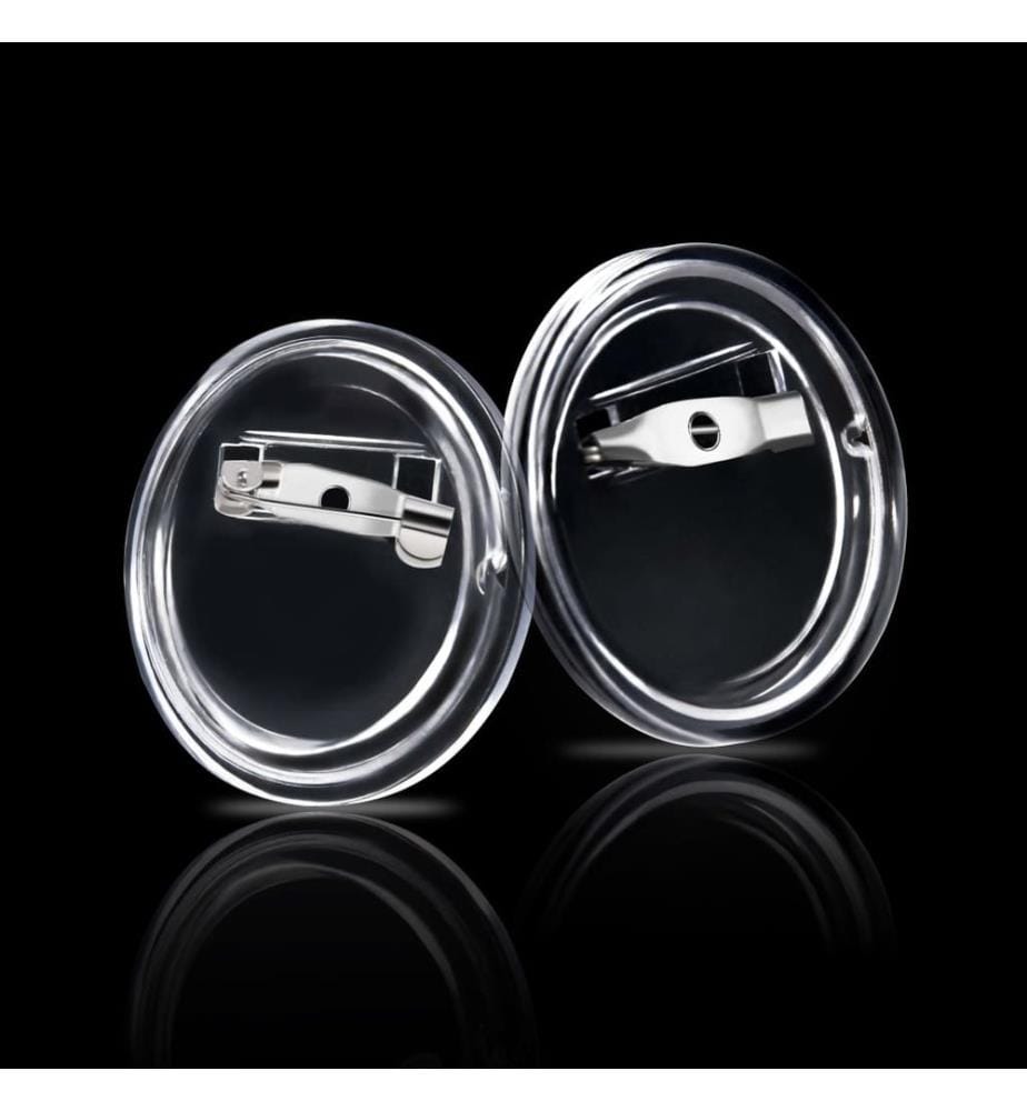 Button-Set mit Anstecknadel 100 Stk. Acryl 25 mm