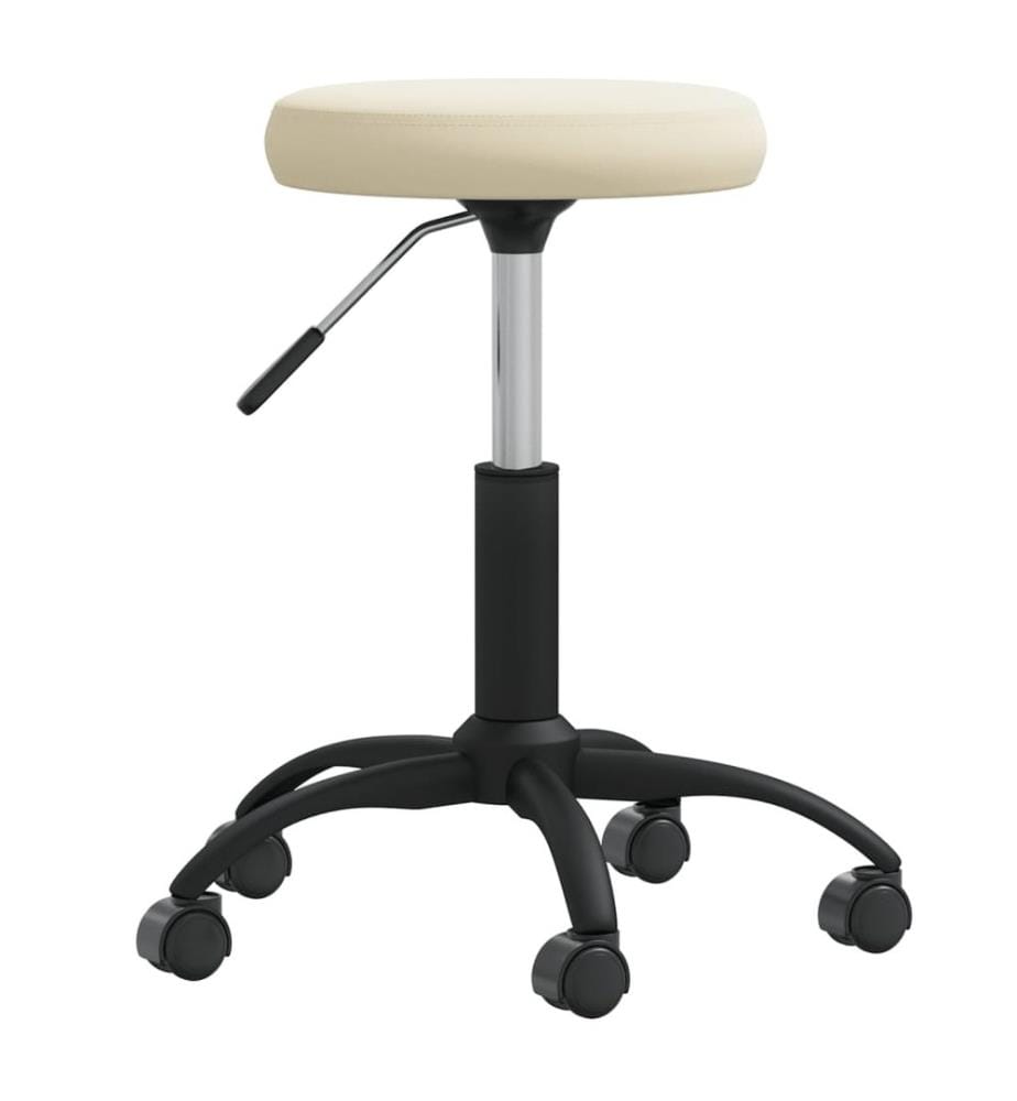 Massagehocker Samt Creme