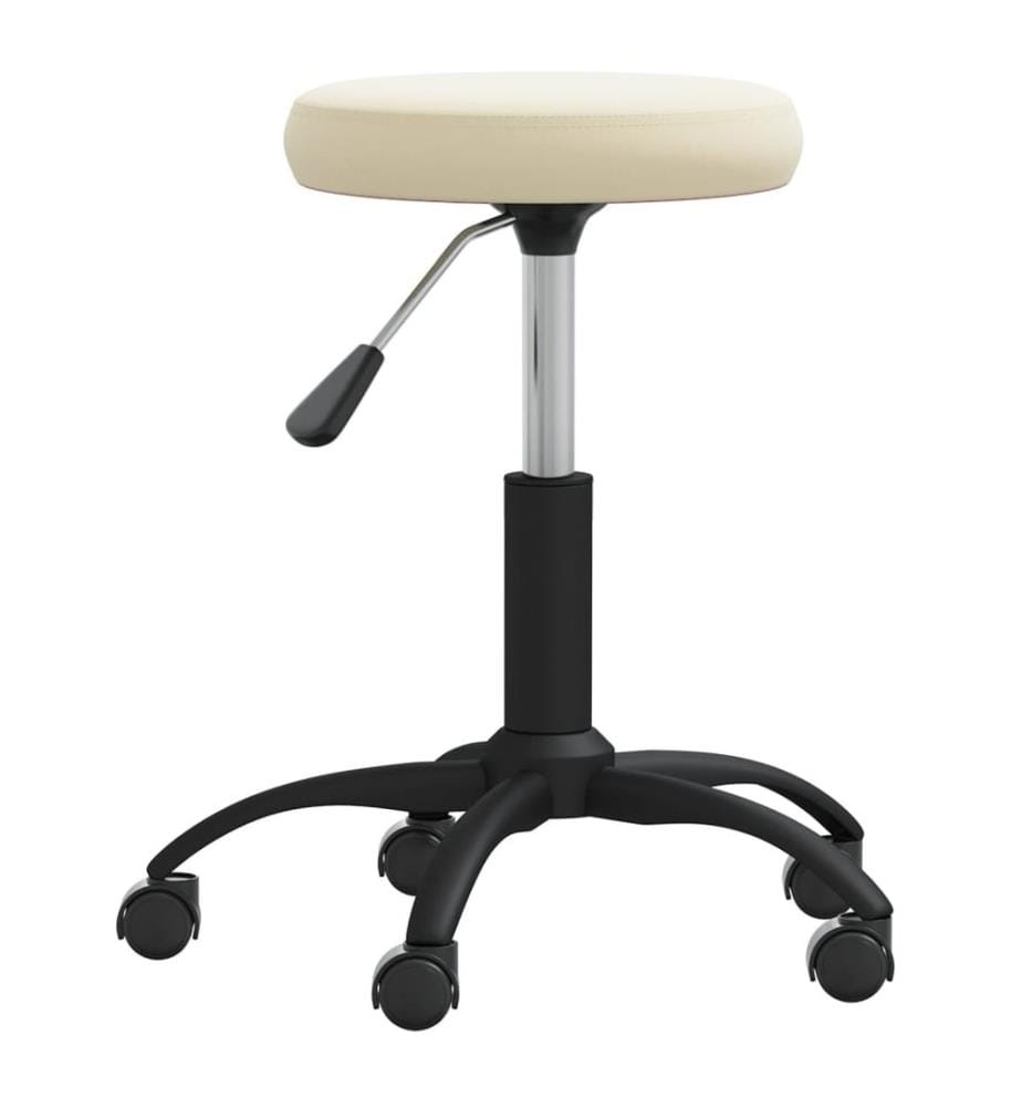 Massagehocker Samt Creme