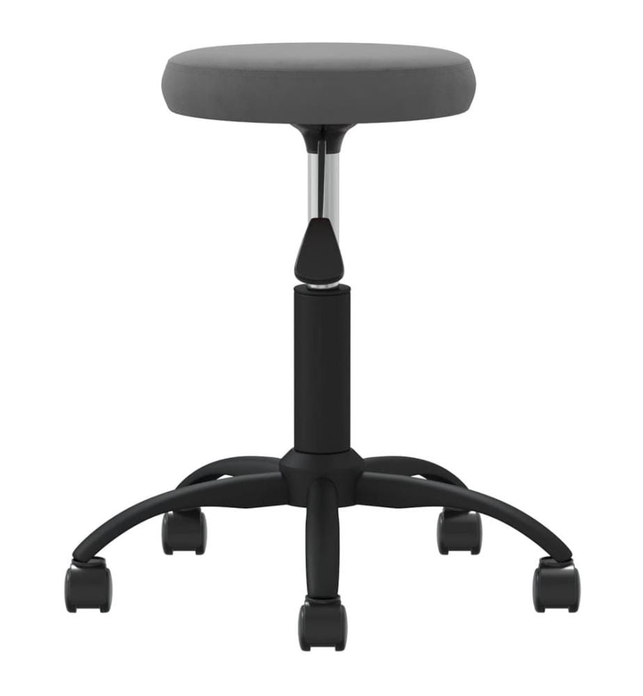 Tabouret de massage Velours Gris foncé