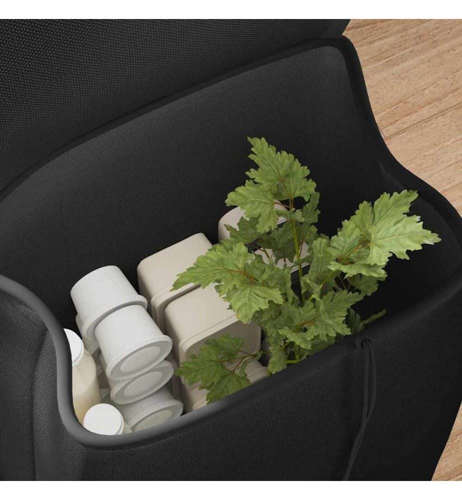Einkaufswagen Schwarz 35 x 28 x 92 cm Oxford-stoff