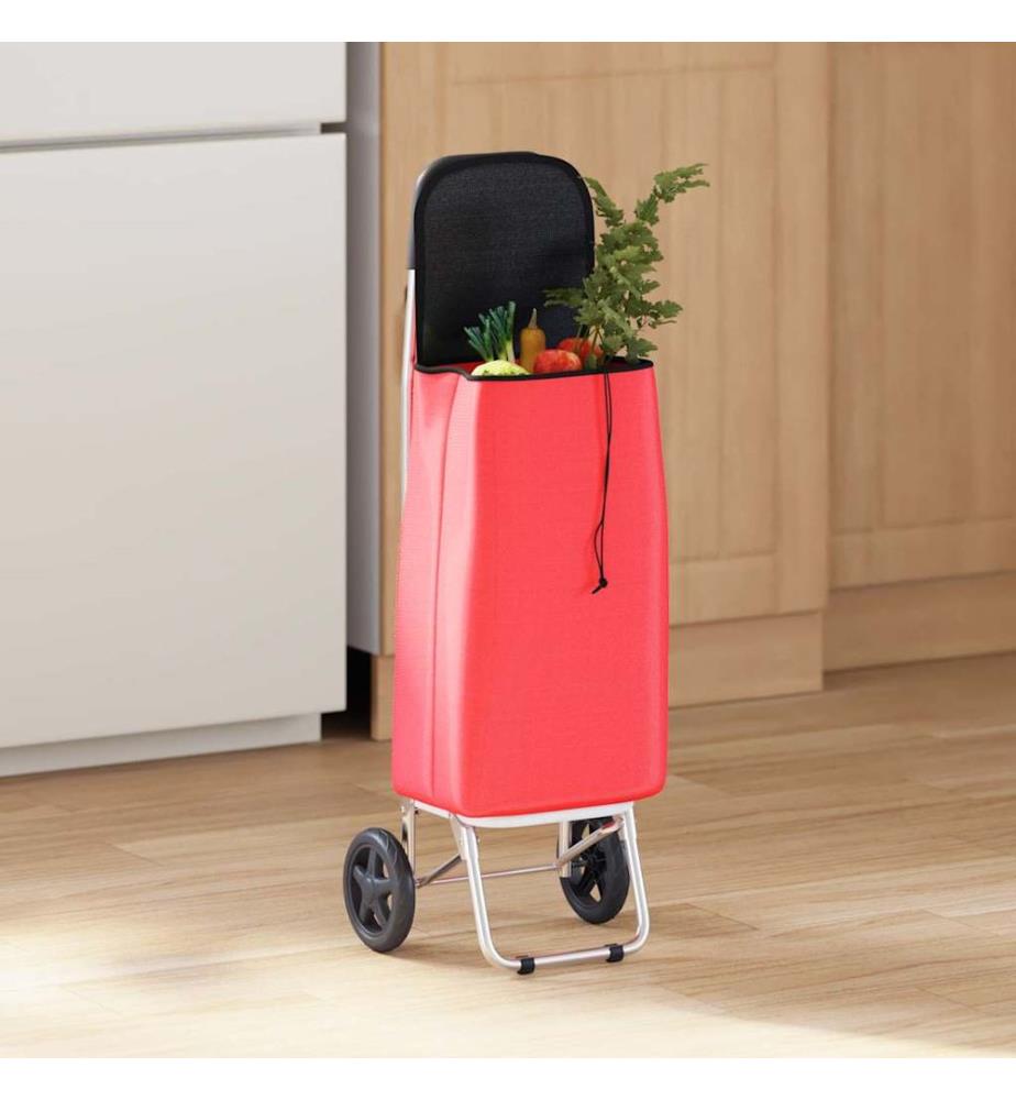 Einkaufswagen Rot 35 x 28 x 92 cm Oxford-stoff