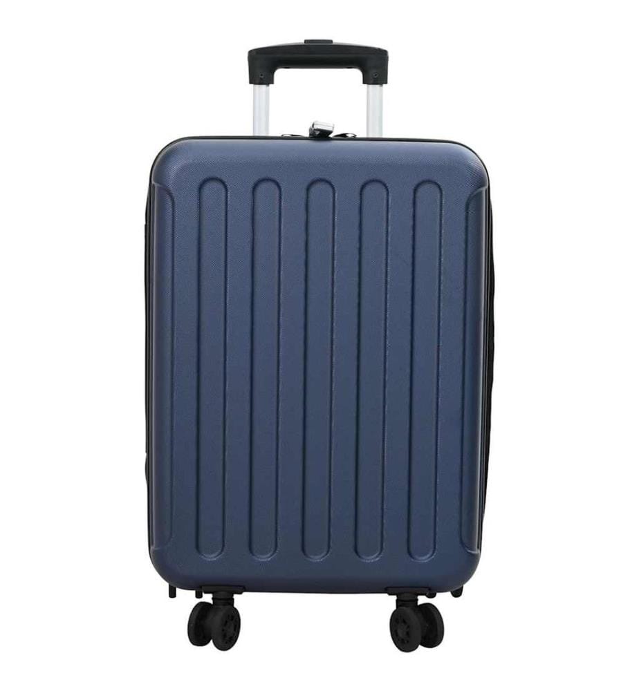 Koffer mit Schloss Dunkelblau 34 x 23 x 55,5 cm ABS Kunststoff