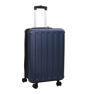 Koffer mit Schloss Dunkelblau 43 x 27 x 66 cm ABS Kunststoff