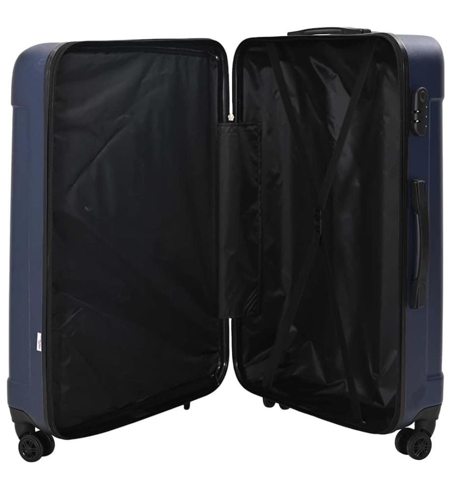 Koffer 3 pcs Dunkelblau 50 x 31 x 78 cm ABS Kunststoff