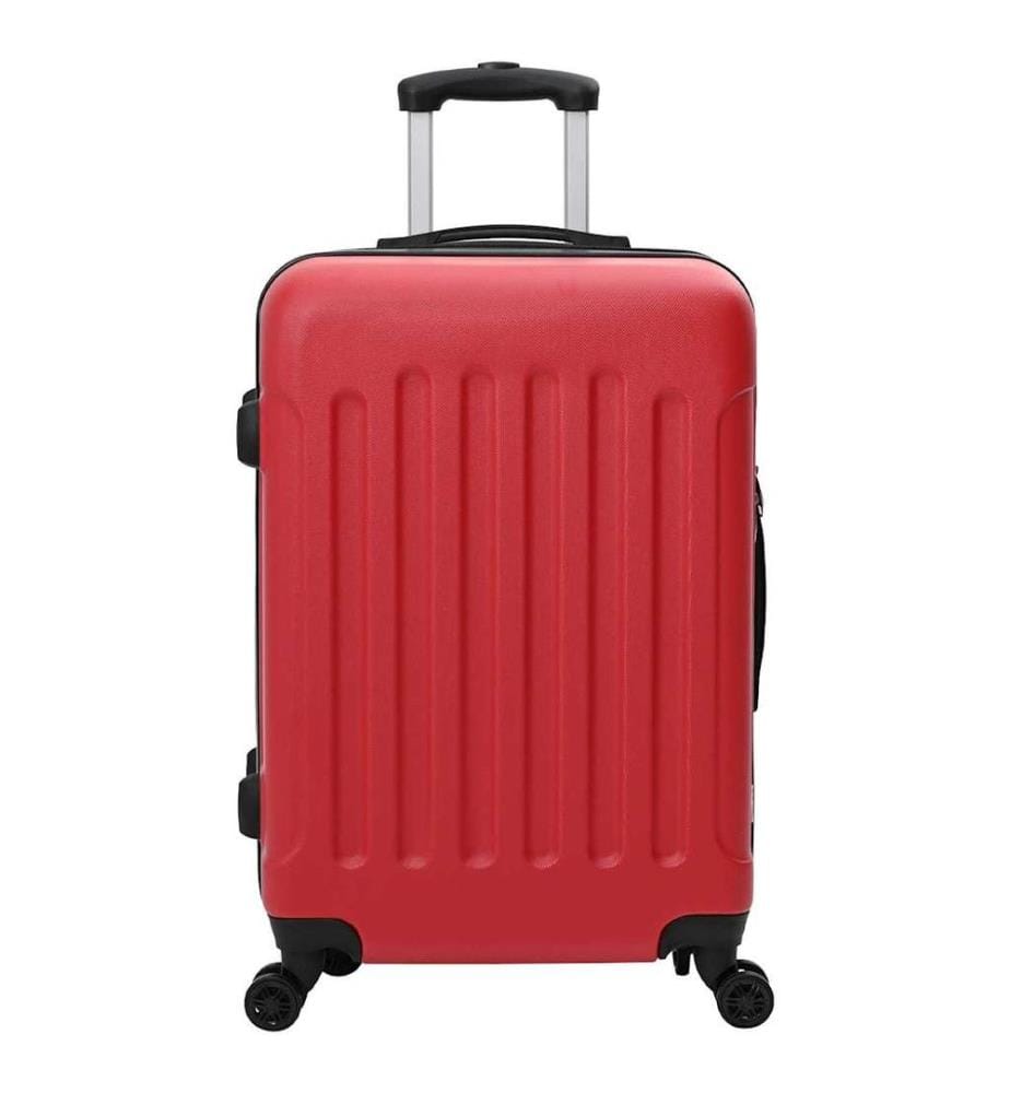 Valise 3 pcs Rouge 50 x 31 x 78 cm Plastic ABS