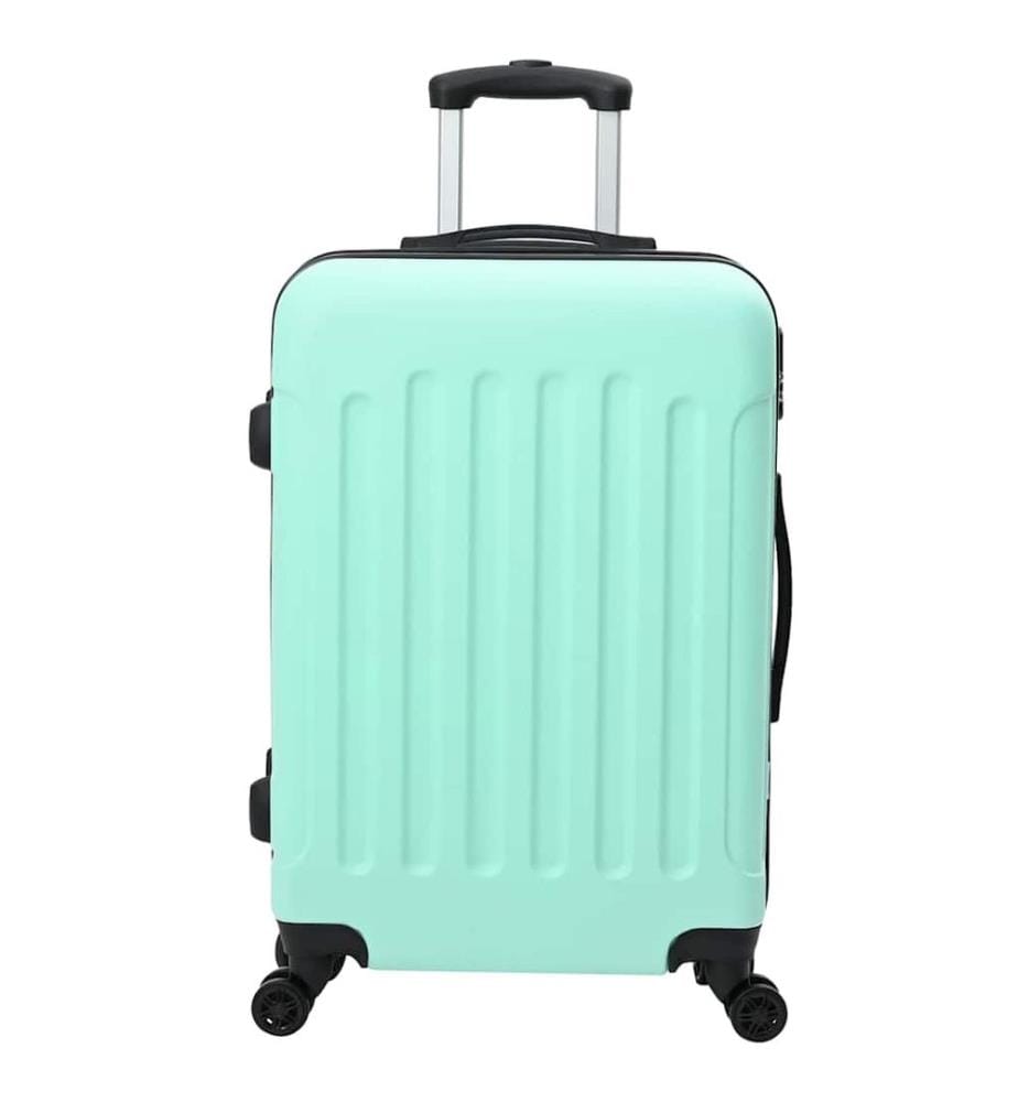 Valise 3 pcs Vert menthe 50 x 31 x 78 cm Plastic ABS