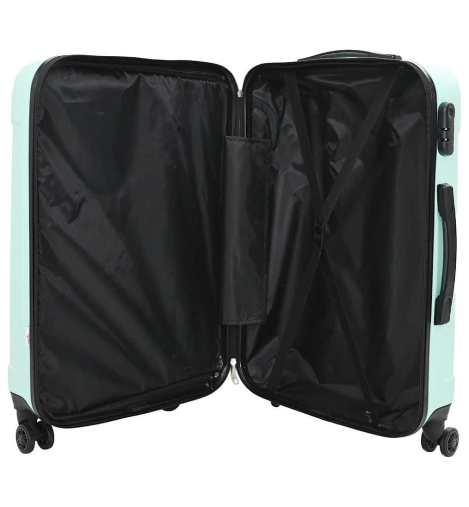 Valise 3 pcs Vert menthe 50 x 31 x 78 cm Plastic ABS