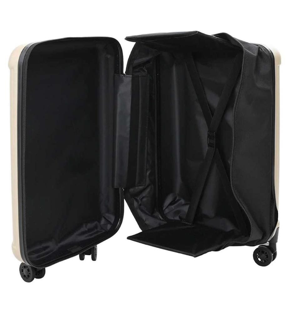Valise avec verrouillage Champagne 50 x 30 x 76 cm Plastic ABS