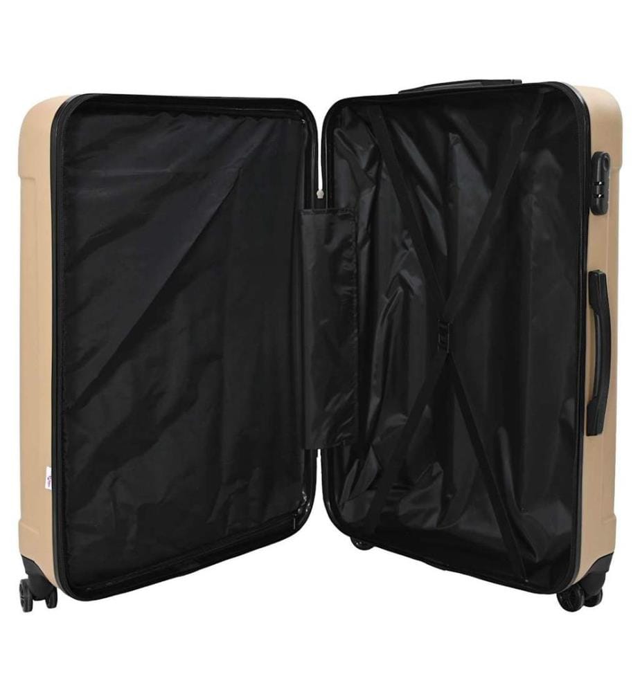 Valise 3 pcs Champagne 50 x 31 x 78 cm Plastic ABS