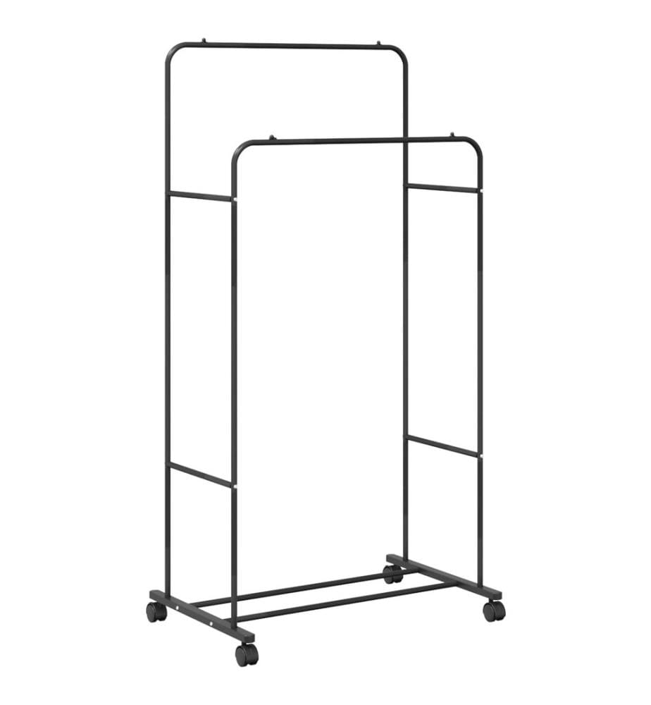Kleiderständer Uni Schwarz 80 x 53 x 156 cm