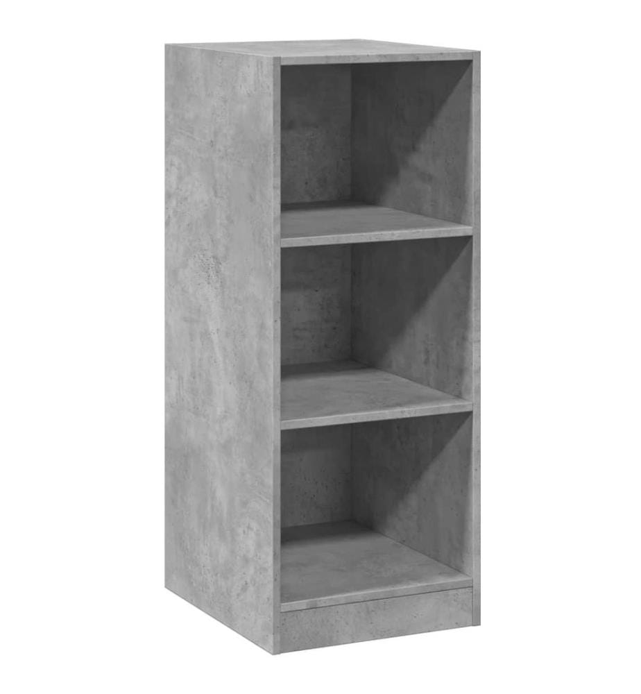 Kleiderschrank Betongrau 48x41x102 cm Holzwerkstoff