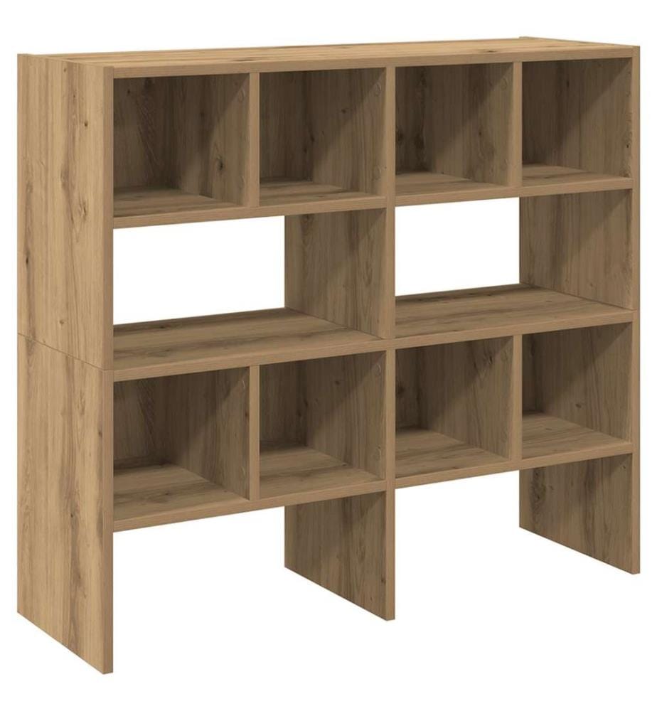 Schuhregale 2 Stk. Stapelbar Artisan-Eiche 89,5x30x40 cm