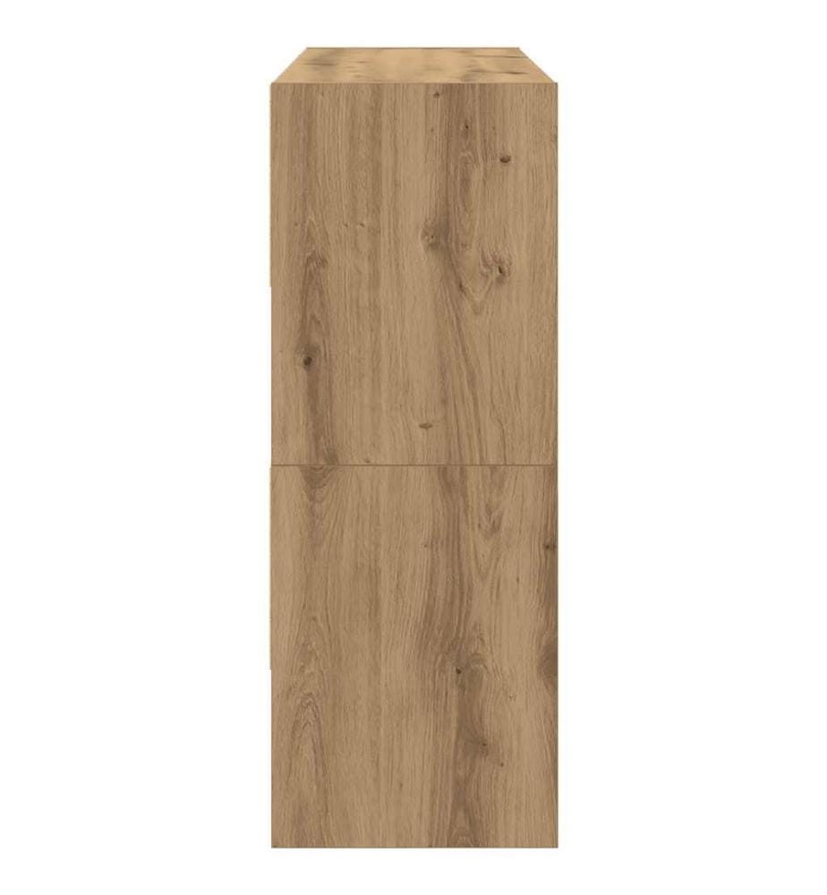 Schuhregale 2 Stk. Stapelbar Artisan-Eiche 89,5x30x40 cm
