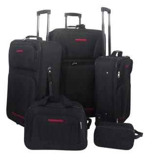Reiseset Kofferset 5-teilig Schwarz