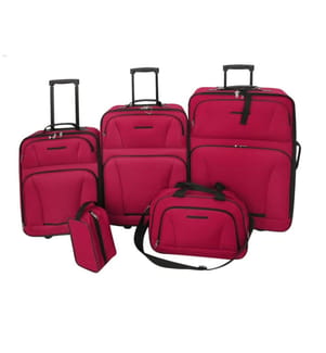 Reiseset Kofferset 5-teilig Rot