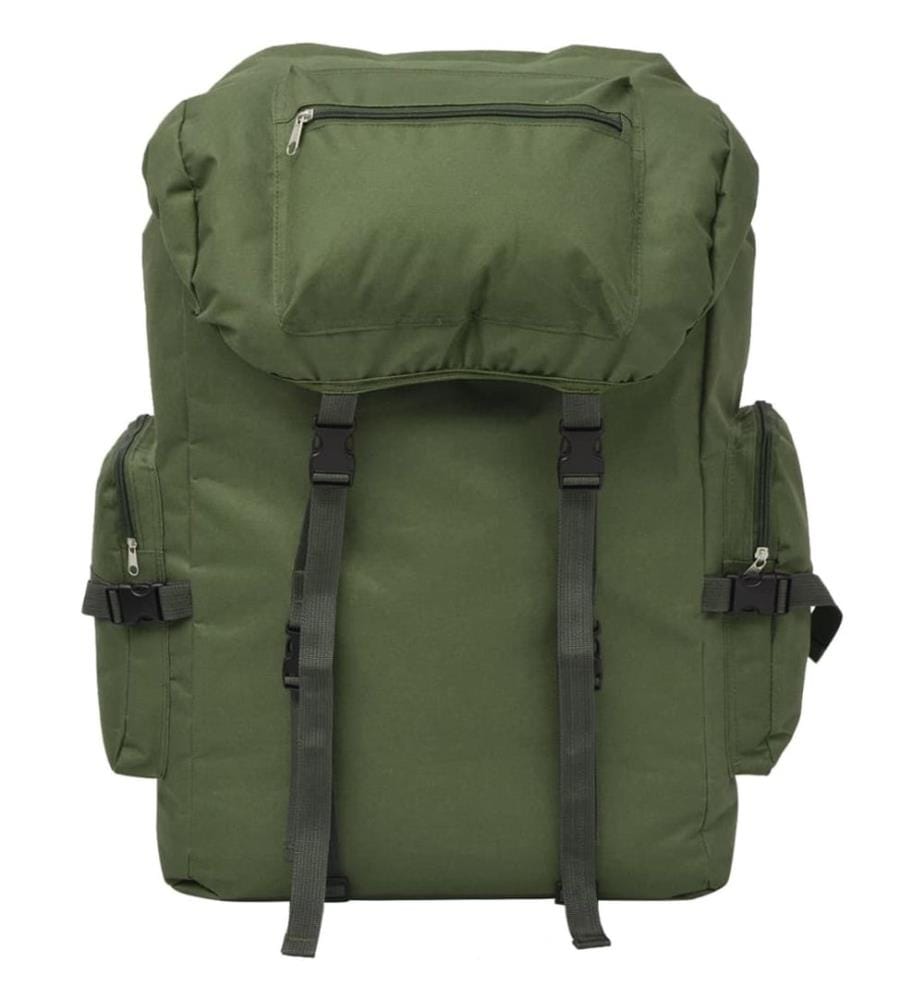 Sac à dos en style d'armée 65 L Vert