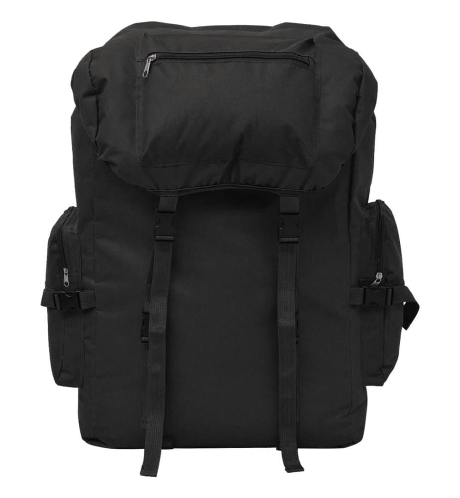 Sac à dos en style d'armée 65 L Noir
