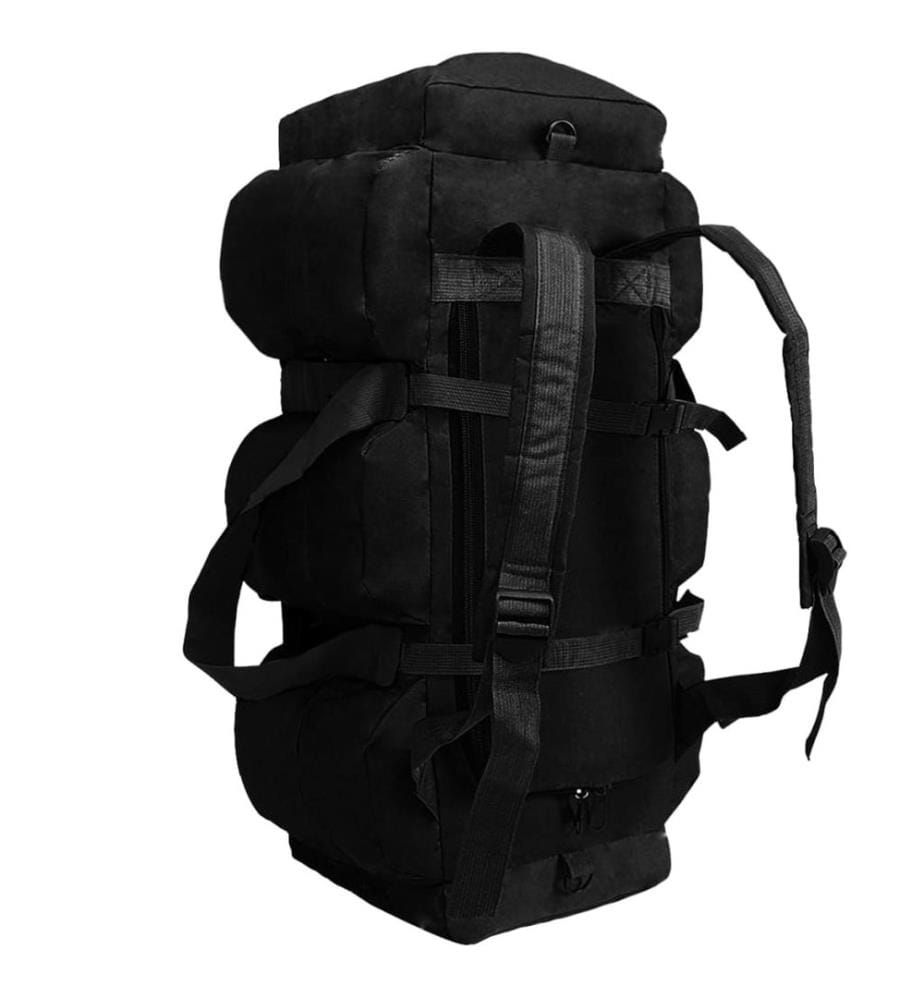 3-in-1 Seesack Armee-Stil 45 L Schwarz