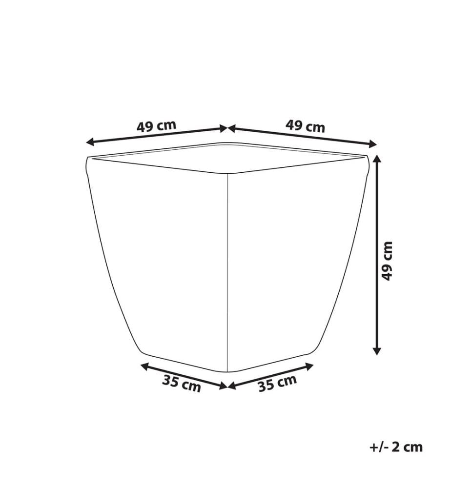 Cache-pot ASTRAS 50 cm Argenté