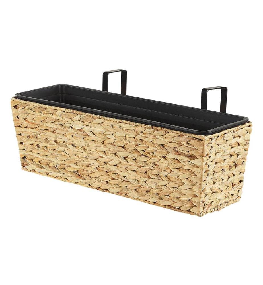 Cache-pot KAWALA Fibre de jacinthe d'eau 60 cm Beige sable
