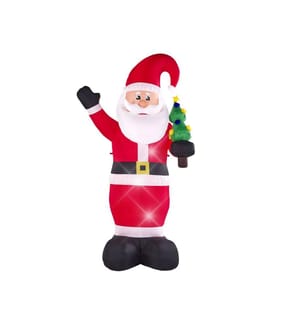 Décoration gonflable pour l'extérieur LED IVALO Père Noël 225 cm Rouge