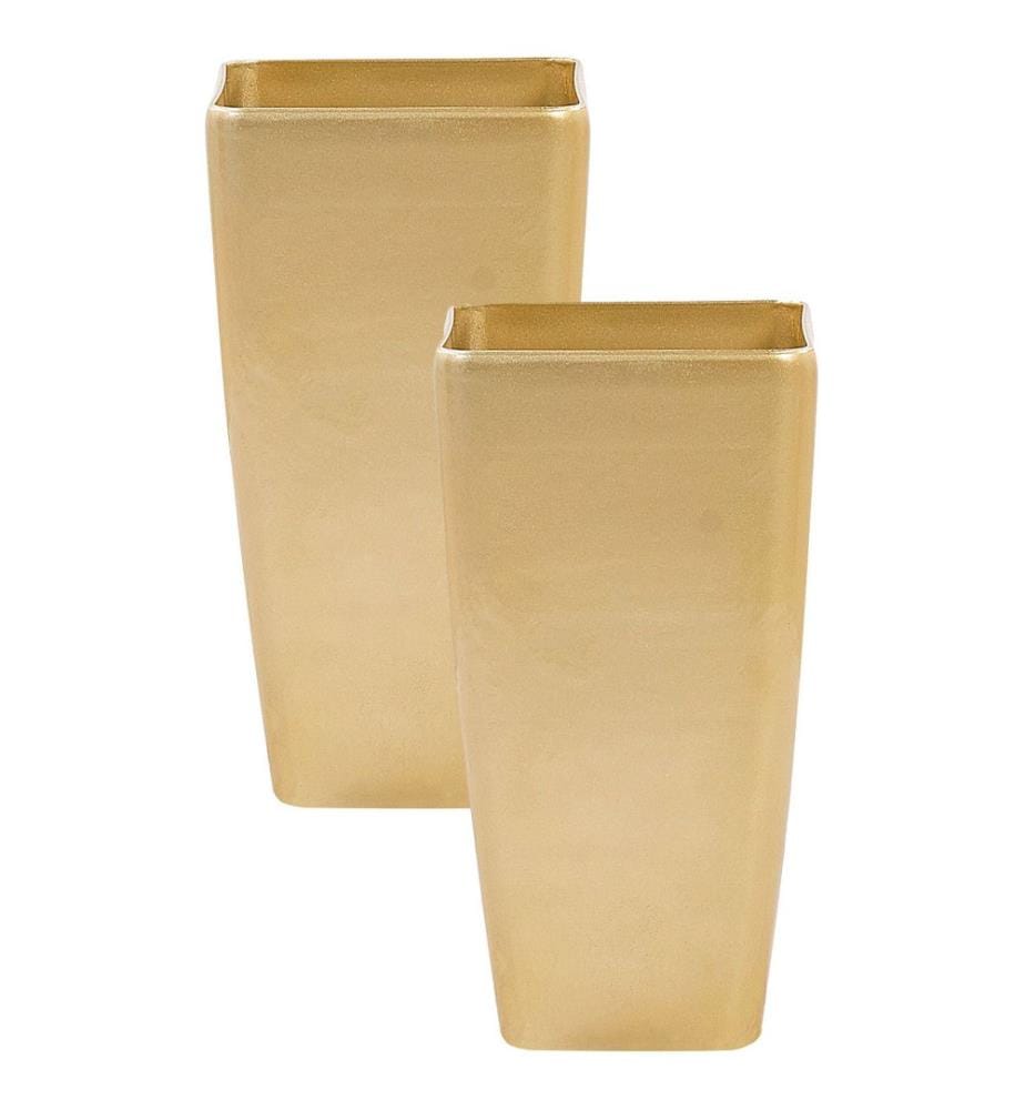 Lot de 2 pots de fleurs MODI 30 cm Doré