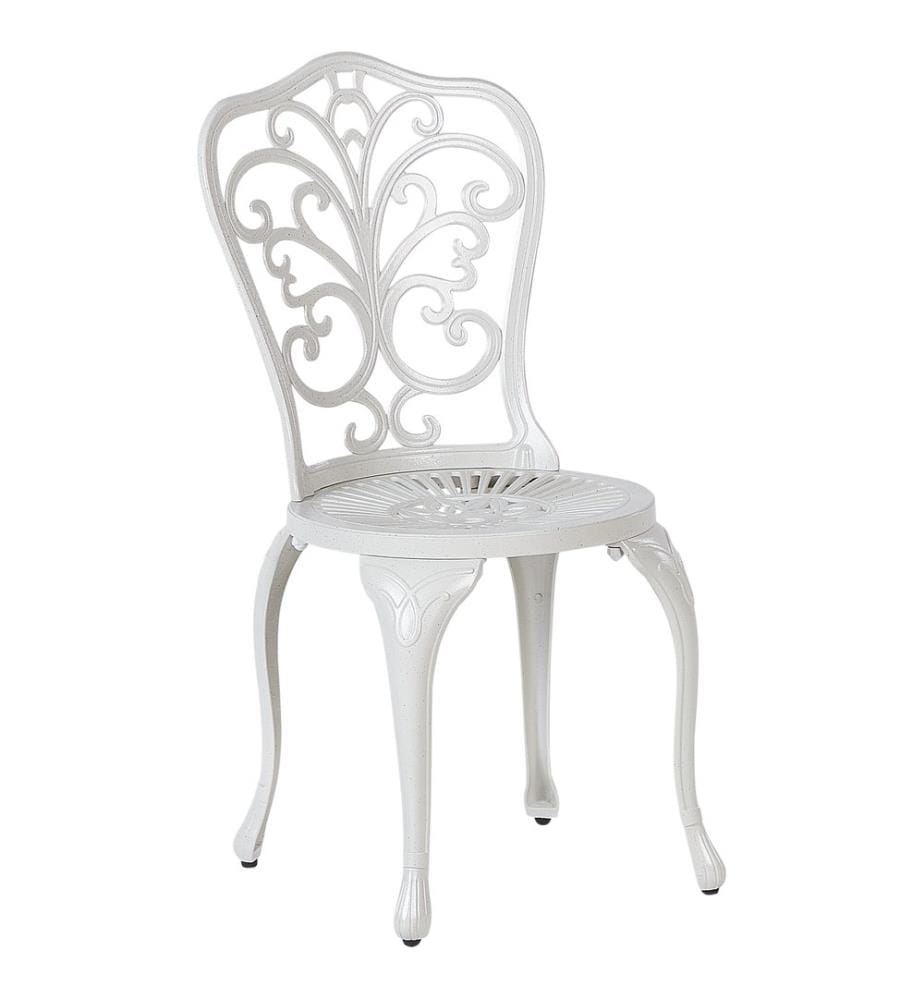 Ensemble bistrot TRIORA/DASCIO Métal Blanc cassé