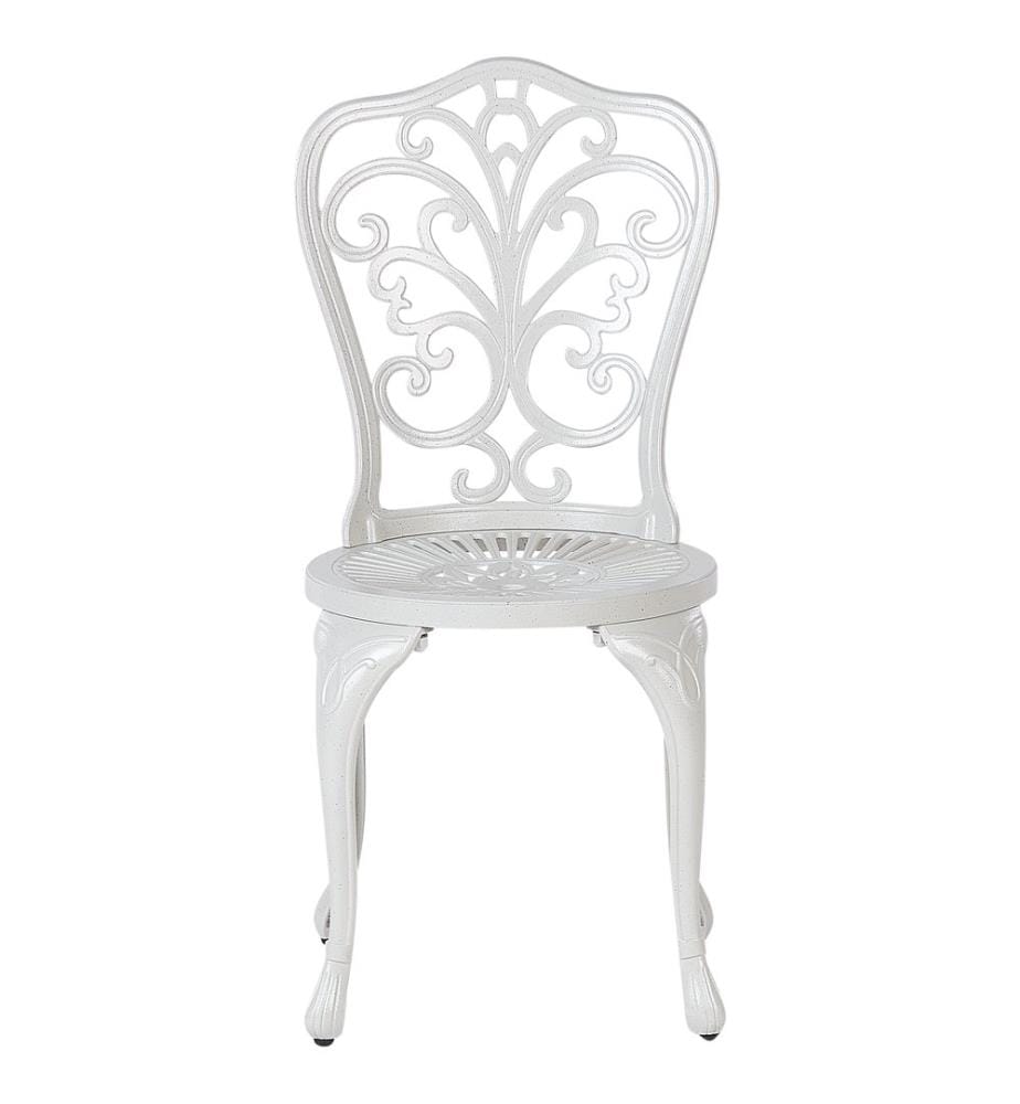 Ensemble bistrot TRIORA/DASCIO Métal Blanc cassé