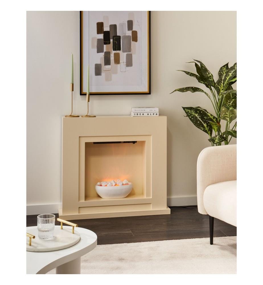 Chauffage de cheminée électrique SAHARA Beige