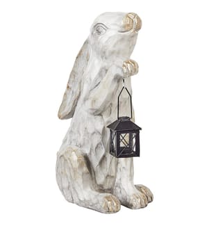 Statue de jardin GERLAND Lapin Blanc cassé