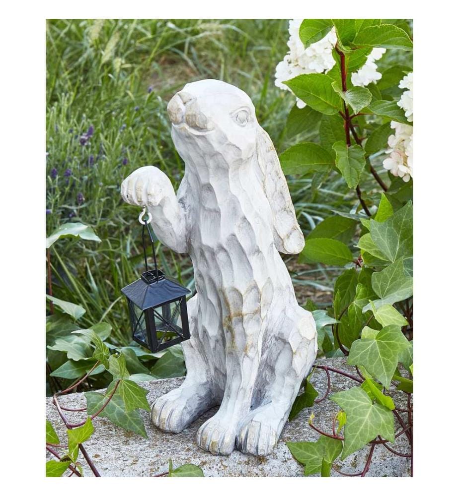 Statue de jardin GERLAND Lapin Blanc cassé