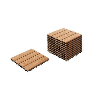 Caillebotis ATESSA Composite bois-plastique (WPC) Marron clair