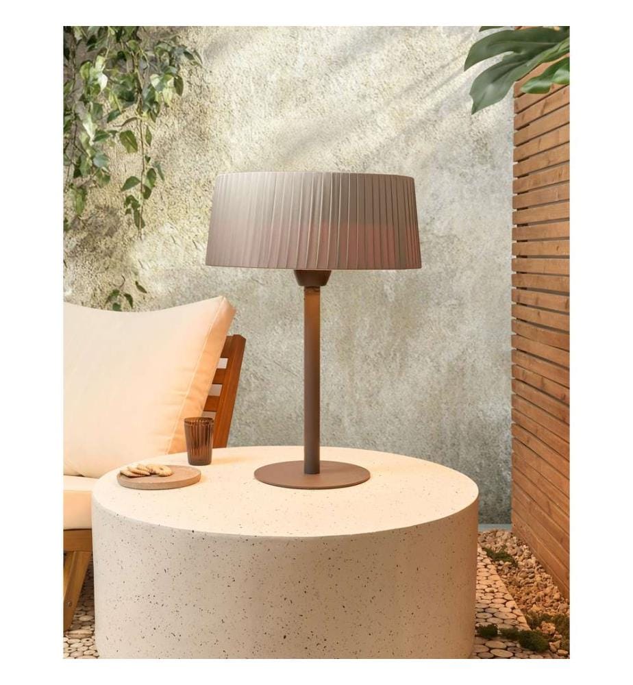 Chauffage de terrasse infrarouge autoportant OLLERIA 1500 W Gris