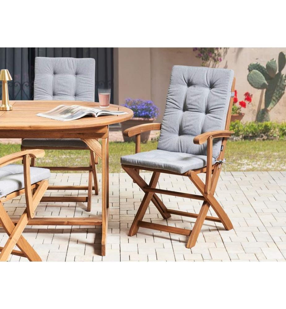 Sitzauflagen 2er Set MAUI PREMIUM Grau meliert