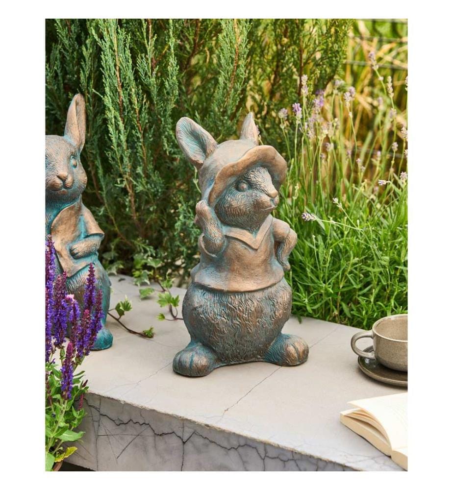 Statue de jardin KONAKRY Lapin Marron