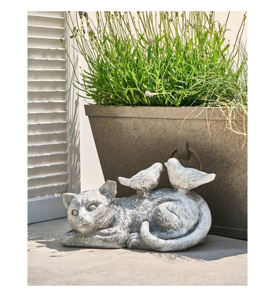 Statue de jardin KALELA Chat Gris