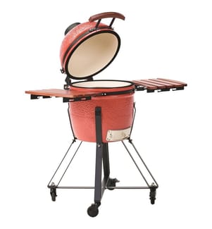 Gril à charbon de bois KAMADO Céramique Rouge