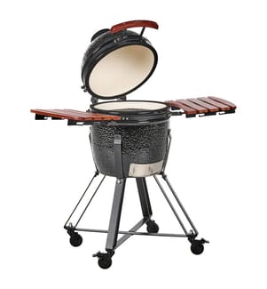 Gril à charbon de bois KAMADO Céramique Noir
