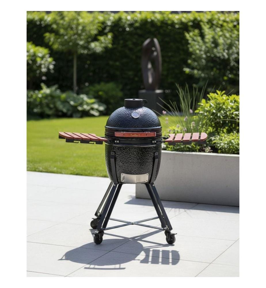 Gril à charbon de bois KAMADO Céramique Noir